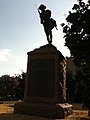 Doughboy statue on the courthouse lawn