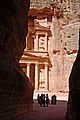 A view of the Treasury as one exits the Siq