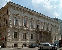 The Festetics Palace (Miklós Ybl, 1862), Pollack Mihály tér 3. Today the Andrássy Gyula Budapest German-language University.[73]