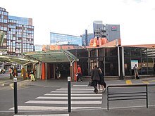 Main access to the bus interchange station