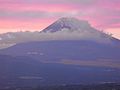 十国峠から日没前の富士山（2008年11月19日撮影）