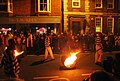 Lewes Bonfire, burning tar barrels