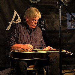 Lloyd Maines at Acoustical Cafe in Austin, TX (2019).