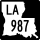 Louisiana Highway 987 marker