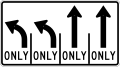 R3-H8dd Lane Use Control Sign (L-L-T-T)