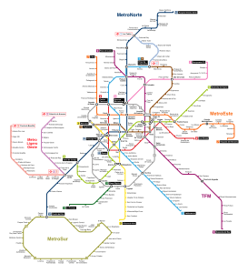 Map of Madrid Metro, by Javitomad