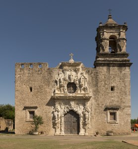 Mission San José y San Miguel de Aguayo in San Antonio, built between 1760-1782.