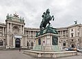 Prince Eugene of Savoy monument directly in front of the Hofburg