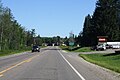 Looking north at the Mountain highway sign