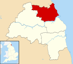 North Tyneside shown within Tyne and Wear