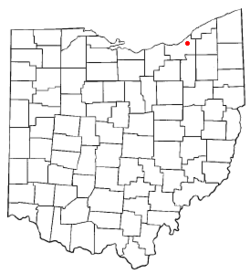 Location of Cleveland Heights in Ohio