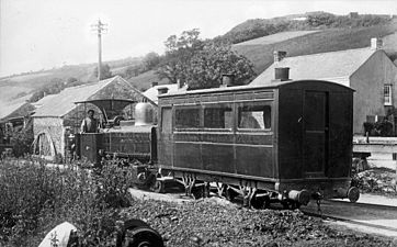 The only coach at Pentewan in 1912