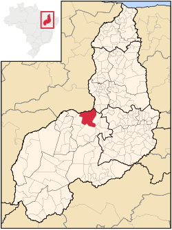 Location of Floriano in the State of Piauí