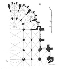 Plan du chœur de la cathédrale.