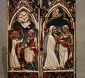 Gothic diptych with its full colour