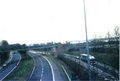 A picture of a quiet Runcorn dual carriageway road I took in 2001. The River Mersey is in the far distance.