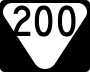 State Route 200 marker