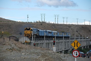 Trains use the upper level of the bridge. Road transport used the lower level until a new bridge was opened in November 2007.