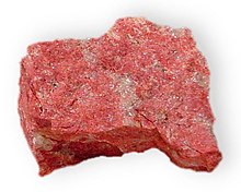 Thulite crystals