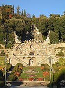 Freitreppe im Garten der Villa Garzoni