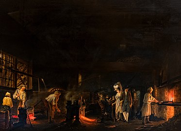 La Visite de la forge 1771 - Louis-Bernard Coclers