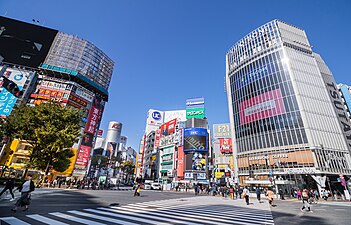 Incrocio di Shibuya a livello del suolo