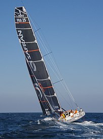 Racing yacht, Safran, in 2007