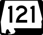 State Route 121 marker