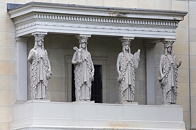 Augustus St. Gaudens "porch of the maidens" on the Albright Art Gallery