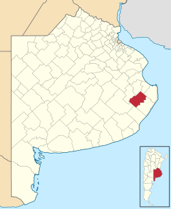 location of Maipú Partido in Buenos Aires Province