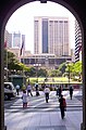 View of Central Station, ANZAC Square, and Post Office Square from Brisbane GPO