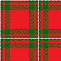 MacGregor : Under check de deux bandes rouges et vertes de même épaisseur ; filet blanc légèrement bordé de noir.