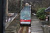 One of the cars of the Fløibanen at Fjellveien station in 2006