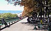 Le banc sur la promenade de la Treille.