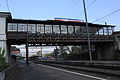 Gare des Rigi-Bahnen surplombant les voies CFF en direction de Lucerne.