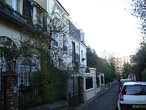 Vue de la villa Chaptal.