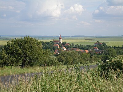 Libědice : vue générale.