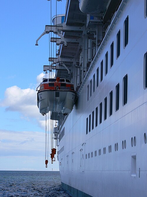 Reddingssloep van de Star Princess.