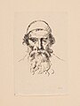 Lithograph of a rabbi. In the collection of the Jewish Museum of Switzerland.