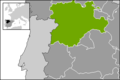 卡斯蒂利亚-莱昂在西班牙的位置图