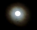 Lunar Corona during conjunction of Jupiter. Separation: 1°.