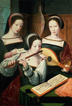 A. Les trois musiciennes, Château de Rohrau, Autriche, inv. WF169.