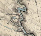 Shmankivtsi on the Austrian topographic map, 1861–1864.