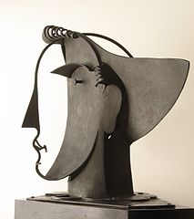 Tête d'Arlequin II, 1929, cuivre