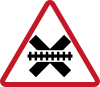 Railroad crossing advance warning (unsignalled)