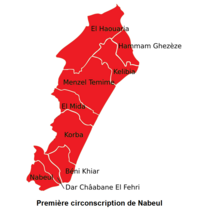 Carte de la circonscription.