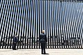 President Trump in front of "The Wall" at the Arizona–Mexico border. (Craighead, 2020)