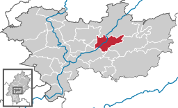 Läget för Ranstadt i Wetteraukreis