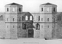 Reconstruction of the 5th century Porta Ferrea