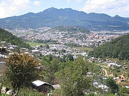 Vy över San Cristóbal de las Casas.